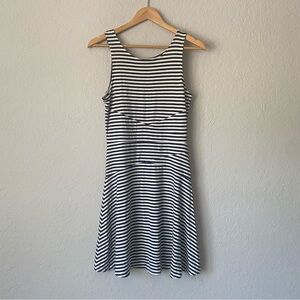 MARKET & SPRUCE 💖 Navy and White Striped Sleeveless Dress, Stretch, Size small